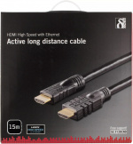DELTACO HDMI-kabel, aktiv, 15m, ha-ha, 1080p, v1.4