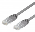 DELTACO UTP Cat6 patchkabel 20m, grå DELTACO UTP Cat6 patchkabel 20m, grå