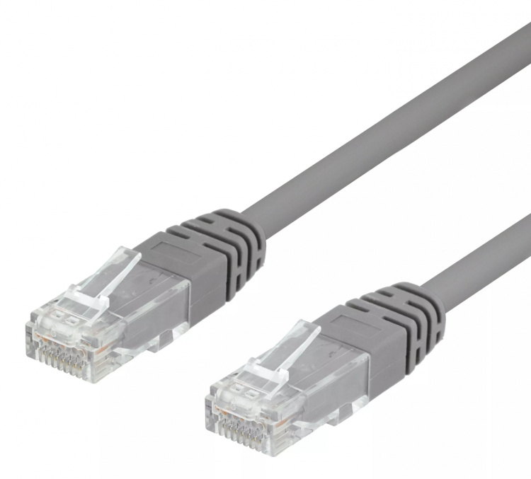 DELTACO UTP Cat6 patchkabel 20m, grå DELTACO UTP Cat6 patchkabel 20m, grå