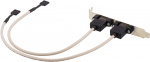 DELTACO 2x5 polet USB-kontakt for hovedkort med USB-støtte, 30cm