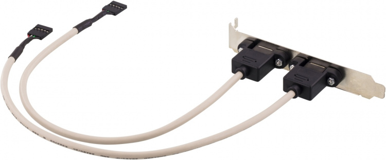 DELTACO 2x5 polet USB-kontakt for hovedkort med USB-støtte, 30cm