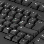 Tangentbord med touchpad, SV, USB, svart