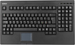 Tangentbord med touchpad, SV, USB, svart
