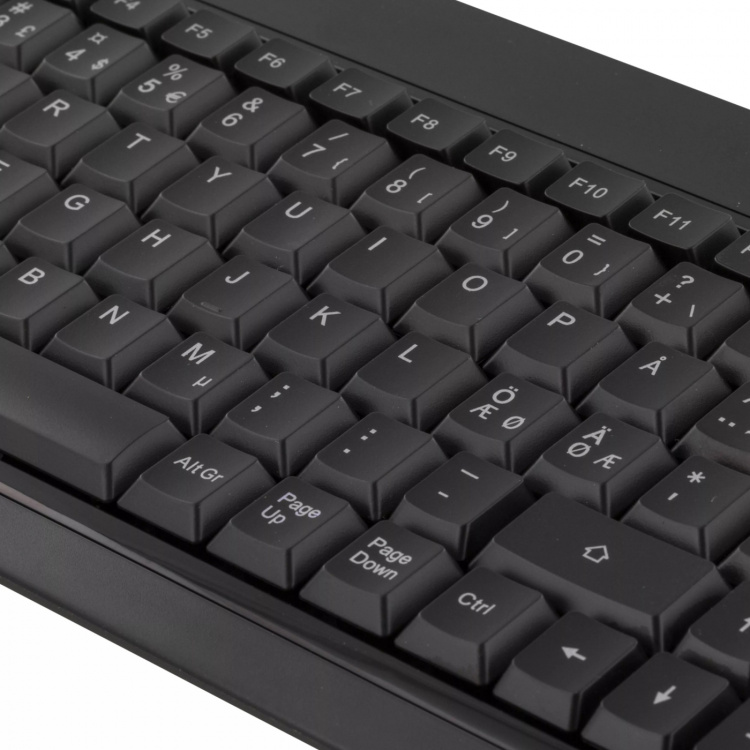DELTACO tastatur med bakgrunnsbelysning, USB, blått lys, svart DELTACO tastatur med bakgrunnsbelysning, USB, blått lys, svart