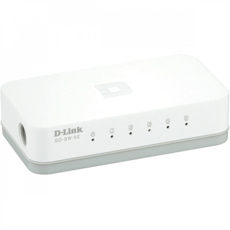 D-Link 5-port Ethernet Easy Desktop Switch, 5-port 10/100 Mbps, (GO-SW-5E)