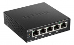 D-Link 5-port Fast Ethernet PoE-bryter for skrivebord (DES-1005P)