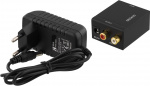 DELTACO digital til analog lydomformer, 2xRCA, S/PDIF, svart (DG-AN)