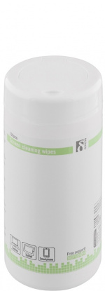 e5 våtservetter, för rengöring av bildskärmar, 100 stora våtserve