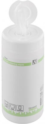 e5 våtservetter, för rengöring av bildskärmar, 100 stora våtserve