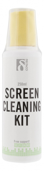 e5 rengöringskit, för rengöring av bildskärmar, microfiberduk, 250