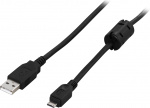 DELTACO USB 2.0 kabel Typ A hane - Typ Micro A hane 2m, svart (USB-361S) DELTACO USB 2.0 kabel Typ A hane - Typ Micro A hane 2m, svart (USB-361S)