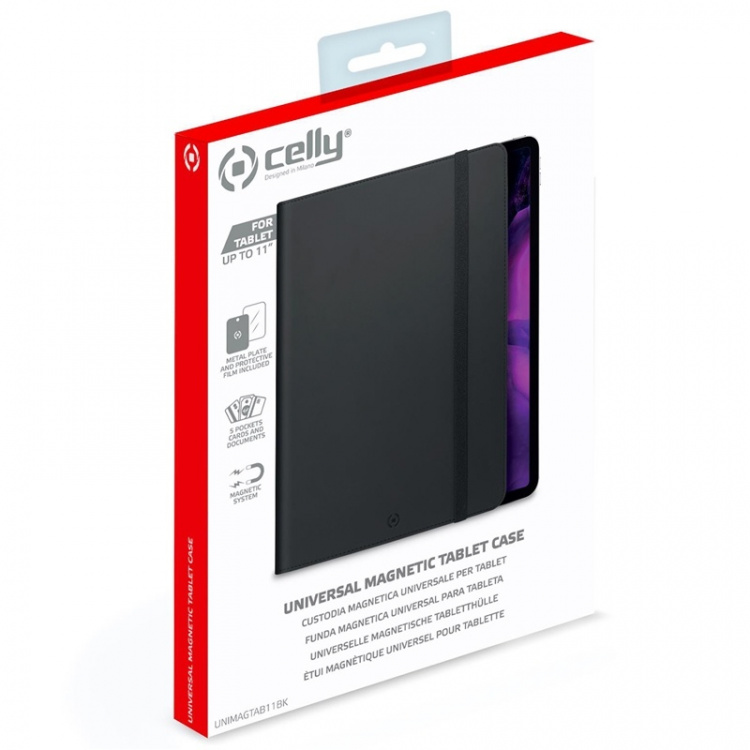 Celly Universelt magnetisk nettbrettveske maks 11