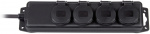 Brennenstuhl grenuttag 4xCEE 7/4, 1xCEE 7/7, IP 44, 2m kabel, svart Brennenstuhl grenuttag 4xCEE 7/4, 1xCEE 7/7, IP 44, 2m kabel, svart