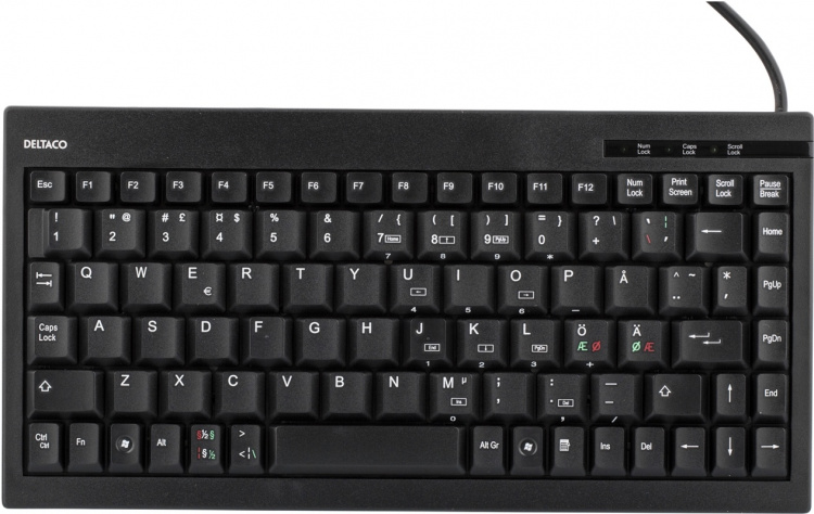 Minitangentbord USB, svart