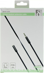 DELTACO ljudkabel, 3,5mm hane till 3,5mm hane, 1m, vit DELTACO ljudkabel, 3,5mm hane till 3,5mm hane, 1m, vit