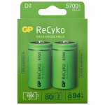 GP ReCyko oppladbart D-batteri
