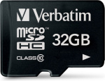 Verbatim minneskort, microSDHC klasse 10, 32 GB (44013)