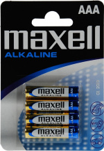Maxell batterier, AAA (LR03), alkaliske, 1,5 V, 4-pk