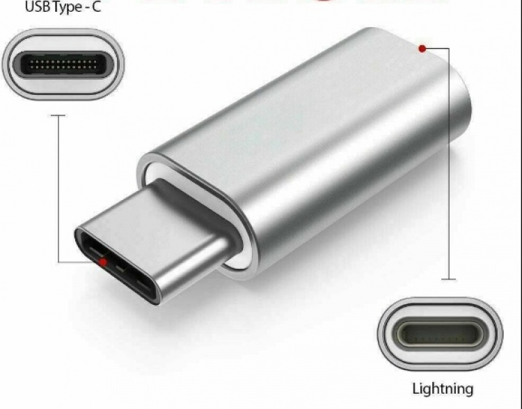 Lightning til USB-C-adapter