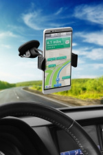 Technaxx bilholder for smarttelefoner + billader med 4x USB-port (TE08) Technaxx bilholder for smarttelefoner + billader med 4x USB-port (TE08)