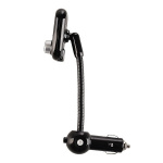 FM-sender med Bluetooth handsfree og billader, Svart