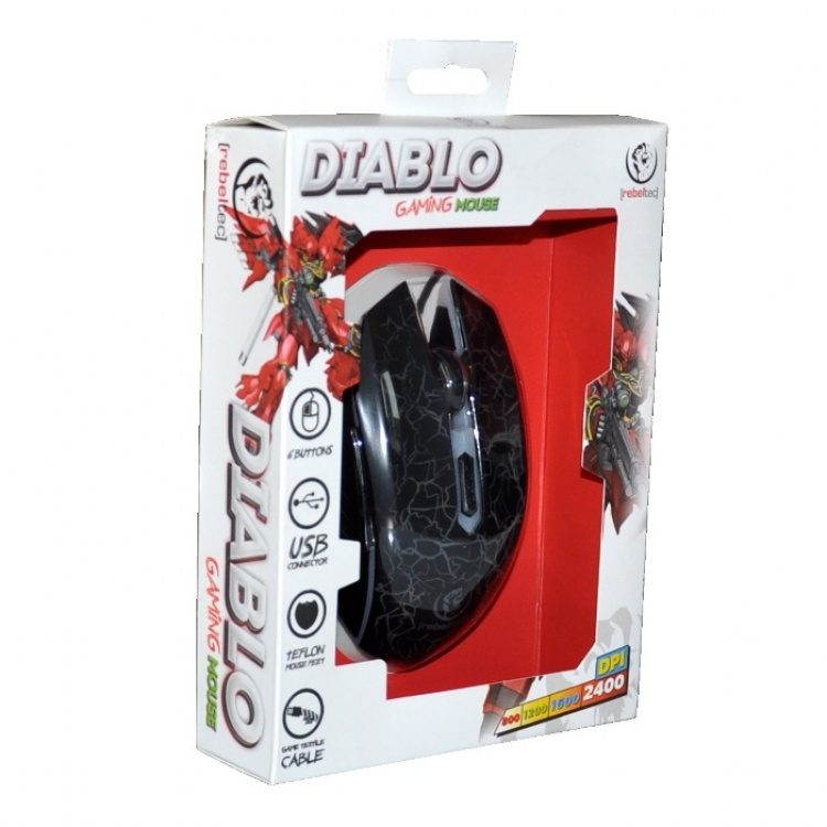 Rebeltec spillmus, Diablo, USB