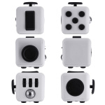 Fidget Cube, Hvit/Svart Fidget Cube, Hvit/Svart