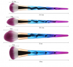 Profesjonelle, skånsomme sminkebørster 7-pakning, Diamond