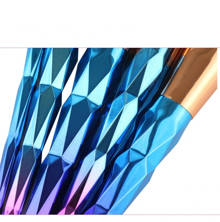 Profesjonelle, skånsomme sminkebørster 7-pakning, Diamond