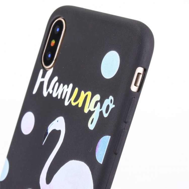 Bakdeksel til iPhone X/XS, Flamingo Bakdeksel til iPhone X/XS, Flamingo