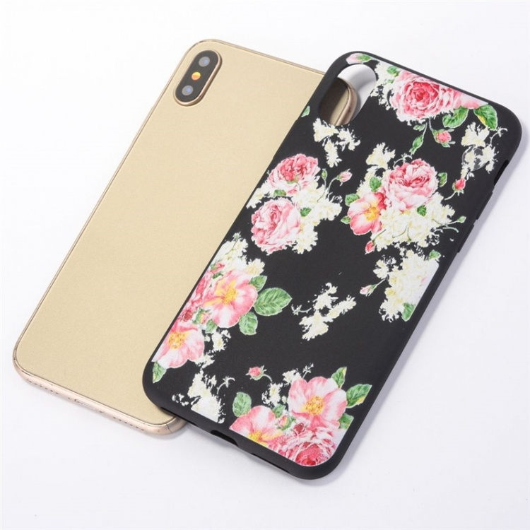 Bakdeksel til iPhone X/XS, Flowers Bakdeksel til iPhone X/XS, Flowers
