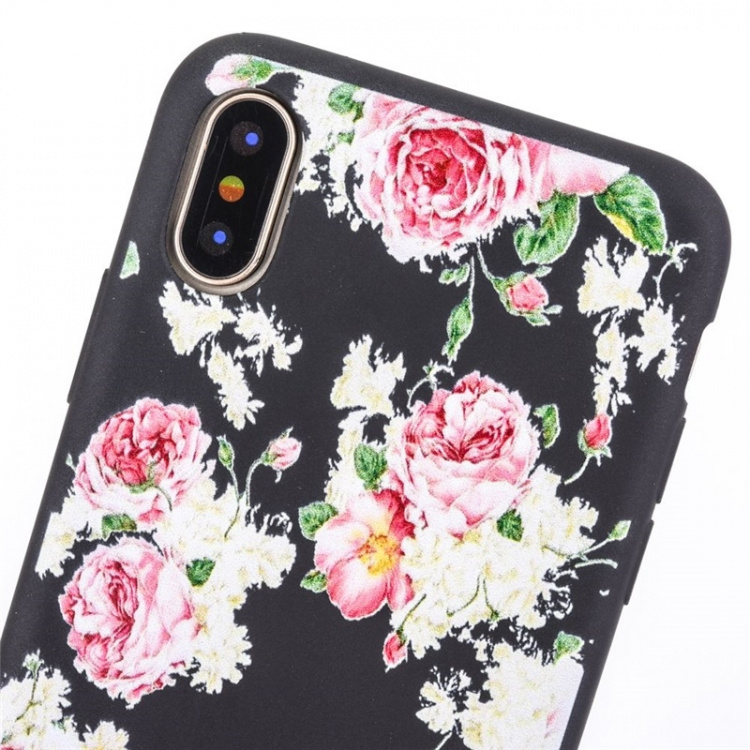 Bakdeksel til iPhone X/XS, Flowers Bakdeksel til iPhone X/XS, Flowers