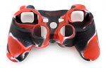 Silikongrep for kontroller, Playstation 3, Camouflage Red Silikongrep for kontroller, Playstation 3, Camouflage Red