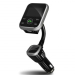 FM-sender med Bluetooth handsfree og billader, 2,1A, Svart FM-sender med Bluetooth handsfree og billader, 2,1A, Svart
