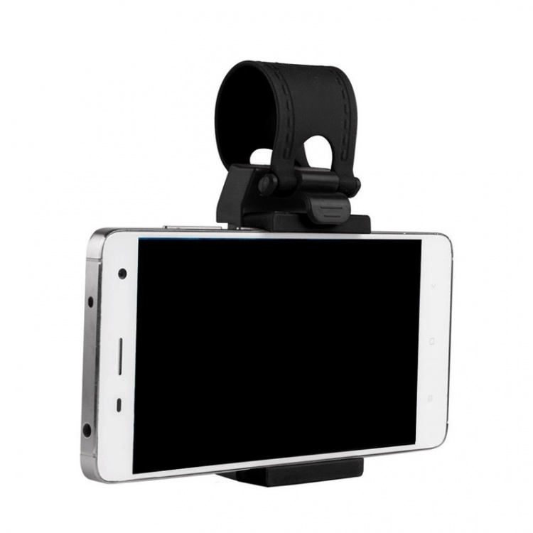 Universell mobiltelefonholder for ratt, svart