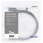 LogiLink DisplayPort 1.2 -> HDMI 1.4 4K 2m svart LogiLink DisplayPort 1.2 -> HDMI 1.4 4K 2m svart