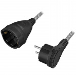 LogiLink Skjøteledning jordet tekstilkabel 3m