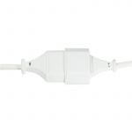 LogiLink Skjøteledning ujordet Euro hvit 3m