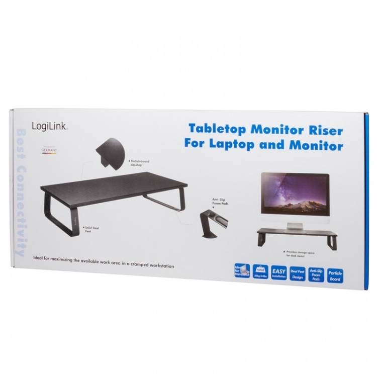 LogiLink Skjermstativ/skjermforhøyer 600 mm