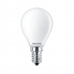 Philips 2-pakning LED E14 Sphere 4,3W (40W) Frost 470lm Philips 2-pakning LED E14 Sphere 4,3W (40W) Frost 470lm