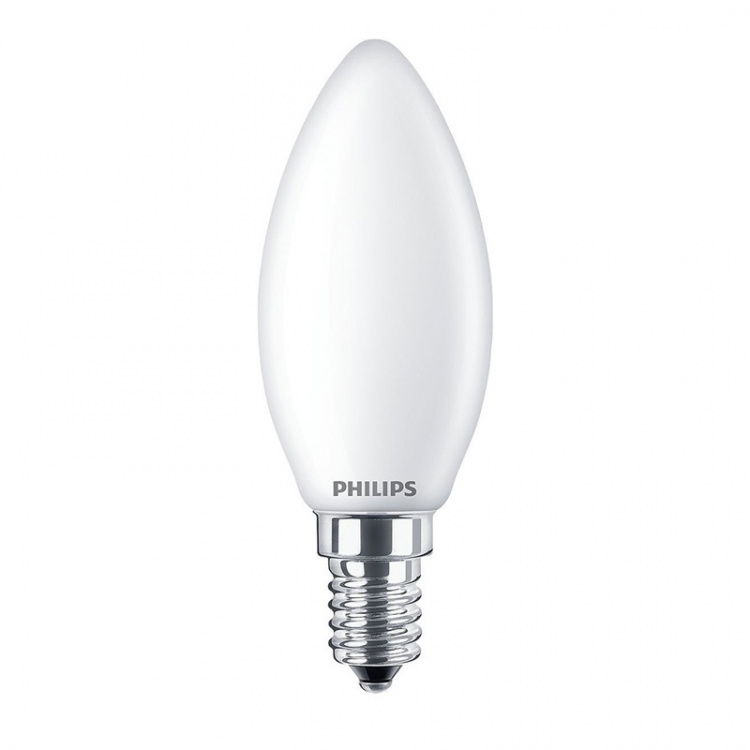 Philips 2-pakning LED E14 Crown 25W Frost 250lm Philips 2-pakning LED E14 Crown 25W Frost 250lm