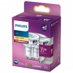Philips 2-pakning LED GU10 Spot 35W 255lm