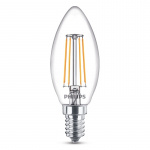 Philips 6-pakning LED E14 Crown 4W (40W) Clear 470lm Philips 6-pakning LED E14 Crown 4W (40W) Clear 470lm