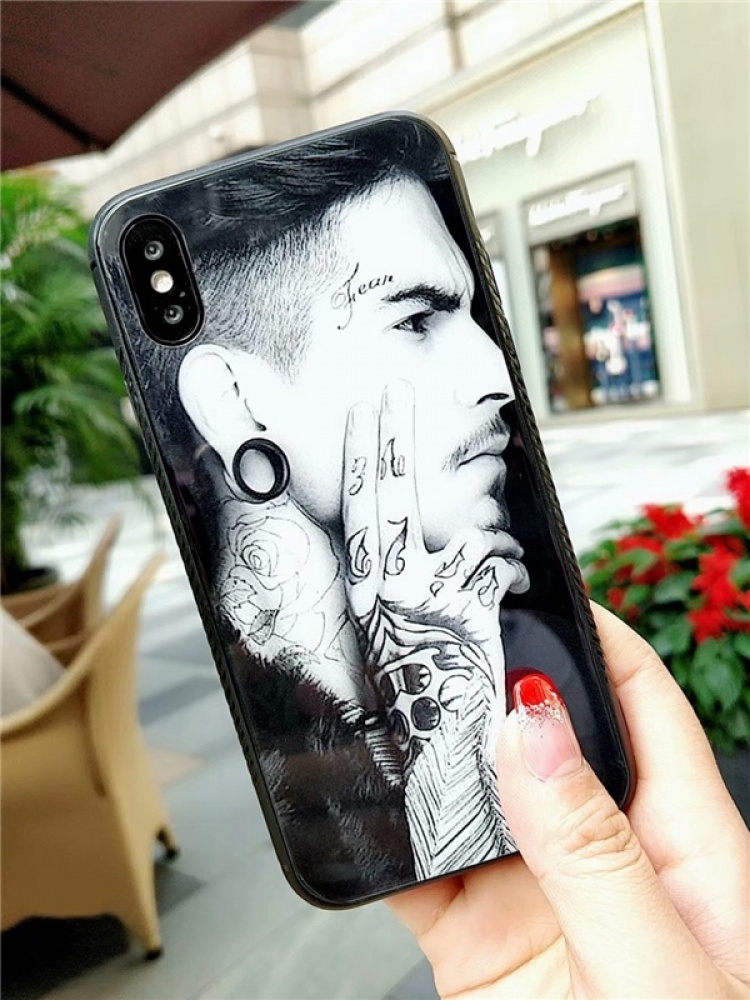 Herdet glass, TPU, iPhone 7/8/SE (2.), Fear