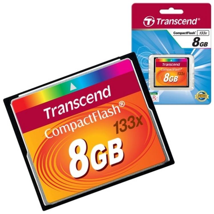 Transcend CompactFlash 8 GB 133x (TS8GCF133) Transcend CompactFlash 8 GB 133x (TS8GCF133)