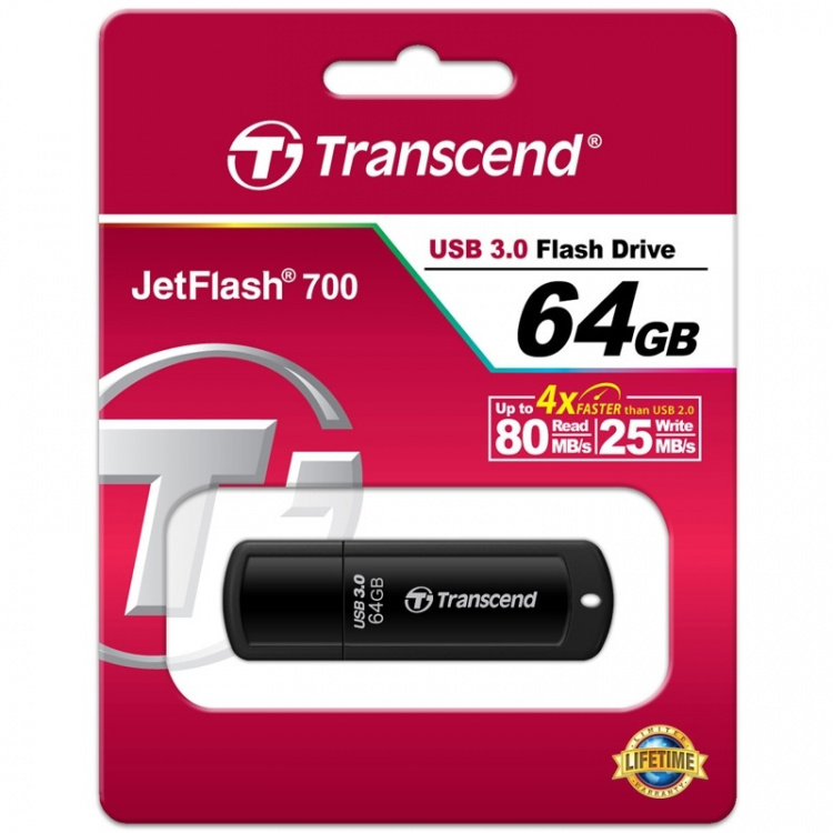 Transcend USB 3.0-minnepinne JF700 64 GB