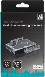 DELTACO monteringsvinkler til 3,5ˆ harddisk i 5,25ˆ DELTACO monteringsvinkler til 3,5ˆ harddisk i 5,25ˆ