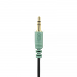 DELTACO hodetelefoner med volumkontroll, 2,5 m kabel, svart (HL-51)