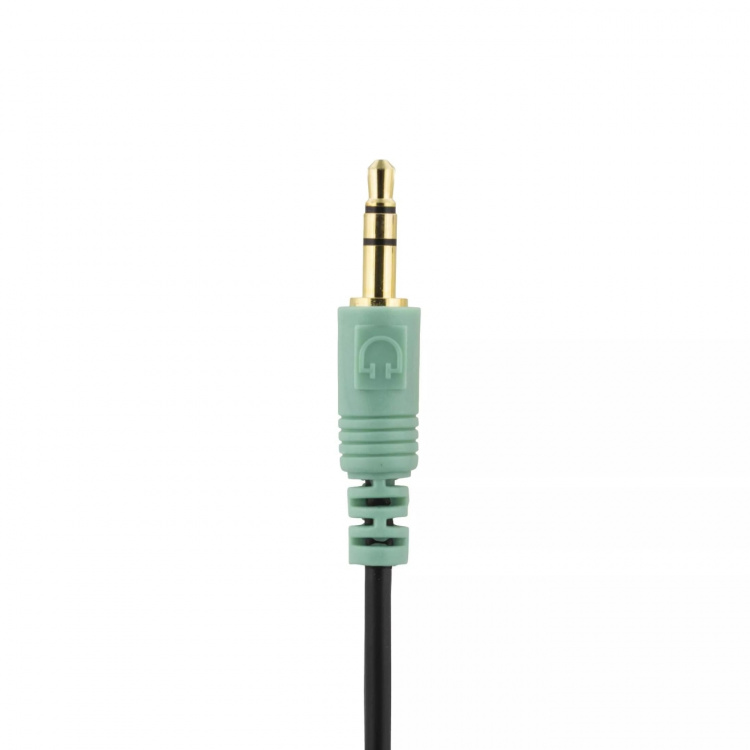 DELTACO hodetelefoner med volumkontroll, 2,5 m kabel, svart (HL-51)