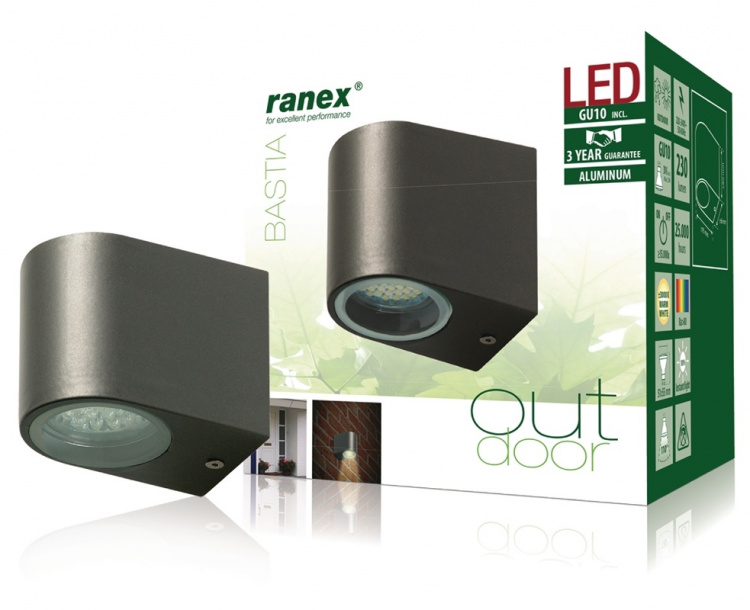 ranex LED-vegglampe for utendørs bruk